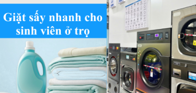 Giặt sấy nhanh cho sinh viên ở trọ