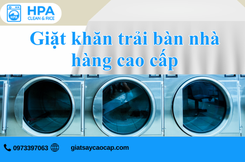 Giặt khăn trải bàn nhà hàng cao cấp