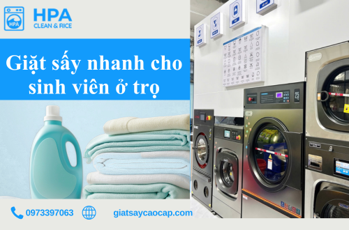 Giặt sấy nhanh cho sinh viên ở trọ