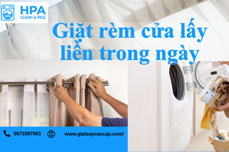 Giặt Rèm Cửa Lấy Liền Trong Ngày – Giải Pháp Giặt Sấy Cao Cấp Nhanh, Sạch, Tiện Lợi Cho Mọi Gia Đình