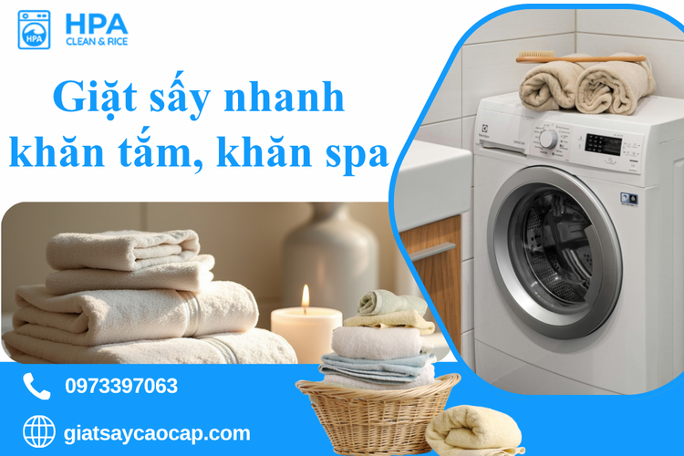 Giặt Sấy Nhanh Khăn Tắm, Khăn Spa – Giải Pháp Hoàn Hảo Cho Không Gian Sang Trọng Và Sạch Sẽ