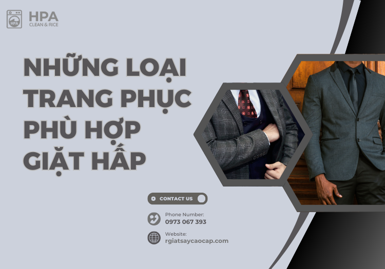 Những loại trang phục phù hợp giặt hấp