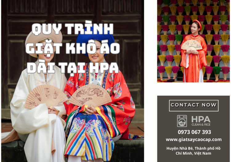 Quy trình giặt khô áo dài tại HPA
