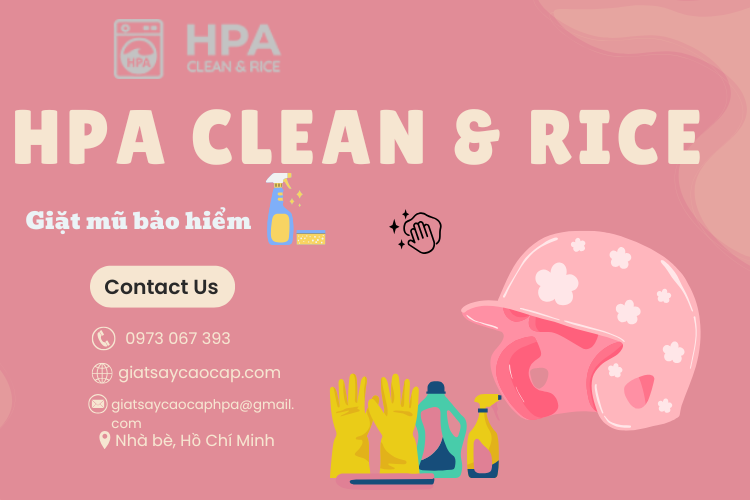 giặt nón mũ bảo hiểm tại giặt sấy cao cấp HPA