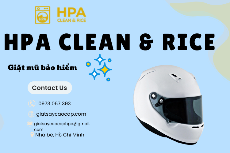 giặt nón mũ bảo hiểm tại giặt sấy cao cấp HPA