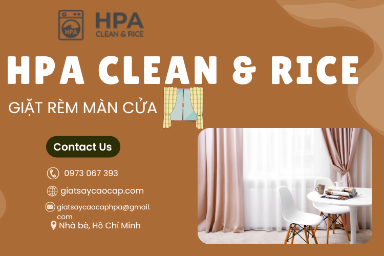GIẶT RÈM MÀN CỬA TẠI GIẶT SẤY CAO CẤP HPA
