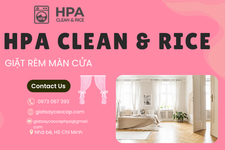 GIẶT RÈM MÀN CỬA TẠI GIẶT SẤY CAO CẤP HPA