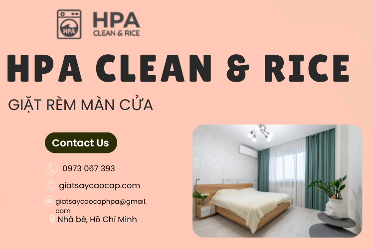 GIẶT RÈM MÀN CỬA TẠI GIẶT SẤY CAO CẤP HPA