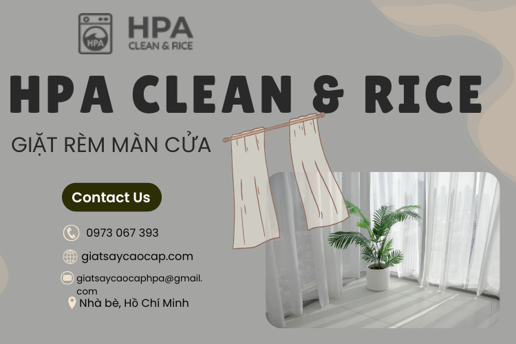 GIẶT RÈM MÀN CỬA TẠI GIẶT SẤY CAO CẤP HPA