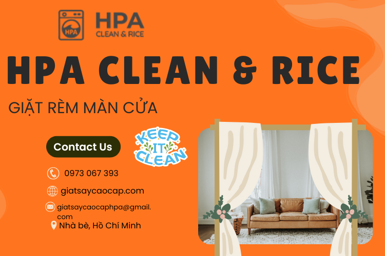 GIẶT RÈM MÀN CỬA TẠI GIẶT SẤY CAO CẤP HPA