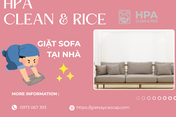 Giặt sofa tại nhà tại giặt sấy cao cấp HPA