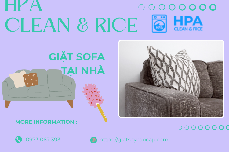Giặt sofa tại nhà tại giặt sấy cao cấp HPA