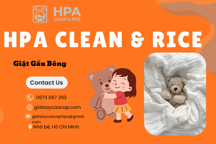 giặt thú nhồi bông tại giặt sấy cao cấp HPA