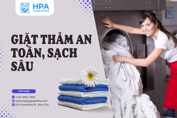 Giặt Thảm An Toàn, Sạch Sâu tại hpa